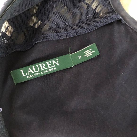 Lauren Ralph Lauren blue sequin cocktail party drs - Picture 6 of 11